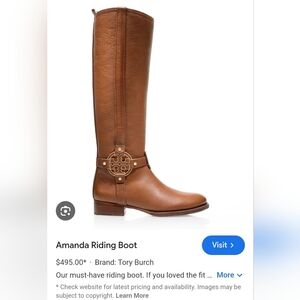 Tory Burch Amanda Leather Boots Size 8